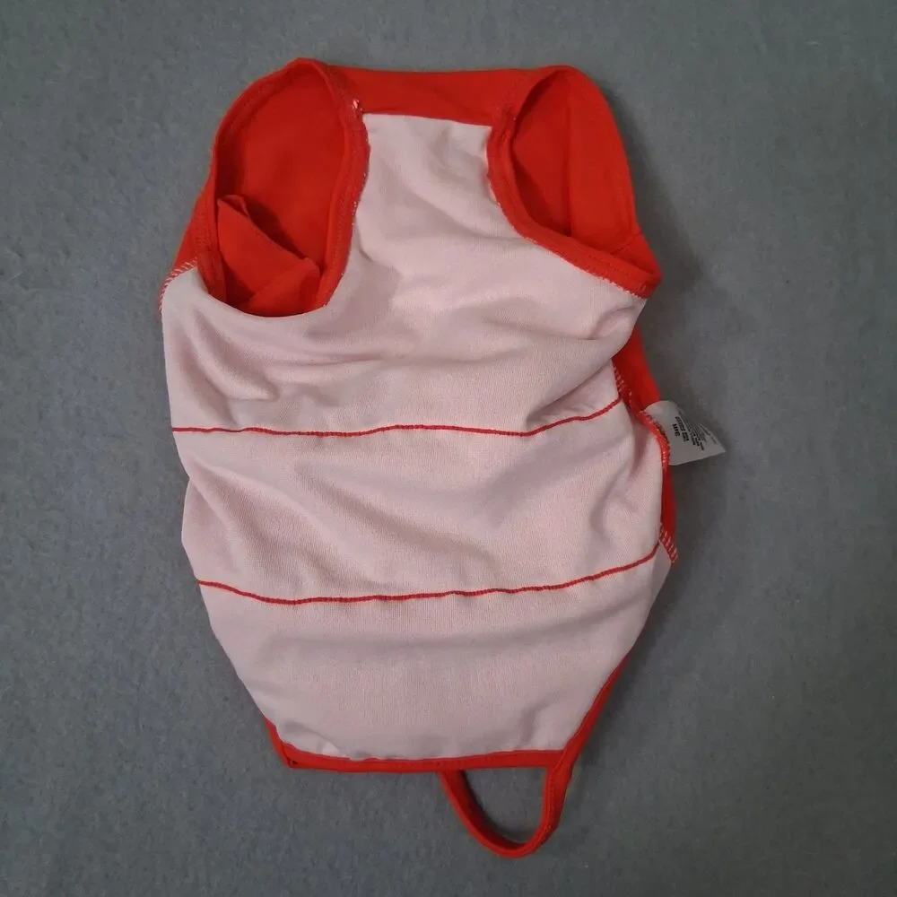 Carters Baby Girl Swimsuit Size 3m Ruffles One Piece Beach Pool Costume Cap Hat